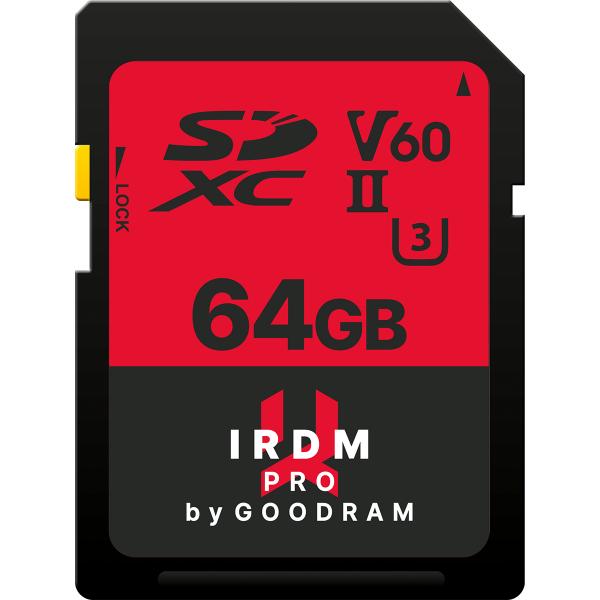 Scheda sd 64gb uhs ii v60 goodram - blister retail