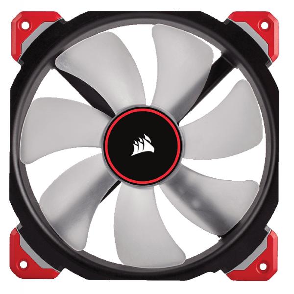 Corsair ml140 pro ventola pwm 140 led rossa