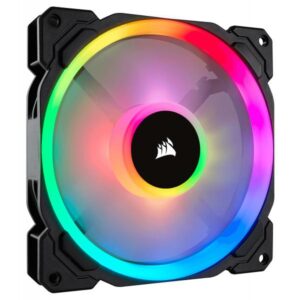 Corsair ll140 rgb ventola led pwm, dual light loop rgb 1 pezzo