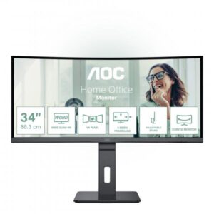Aoc cu34p3cv monitor pc 34`` 3440x1440 pixel ultrawide quad hd led nero