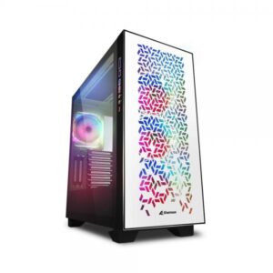 Sharkoon elite shark ca300h white case atx vetro temperato 8 slot espansione