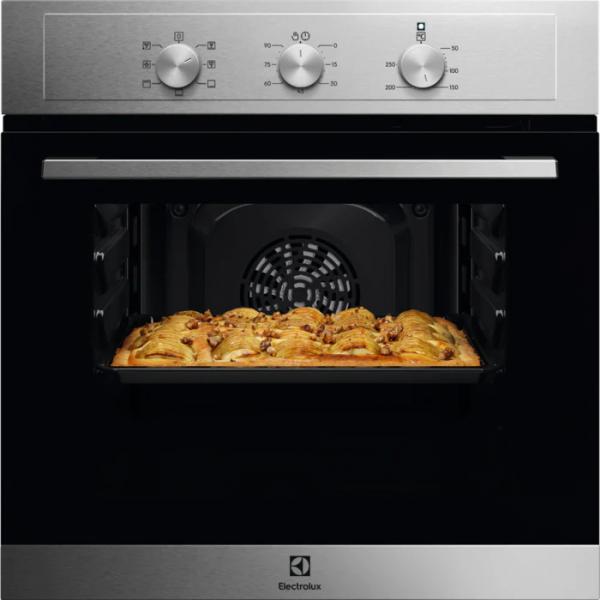 Electrolux eoh2h00bx forno elettrico ventilato con grill da incasso multifunzione 58 litri classe a larghezza 60 cm colore acciaio