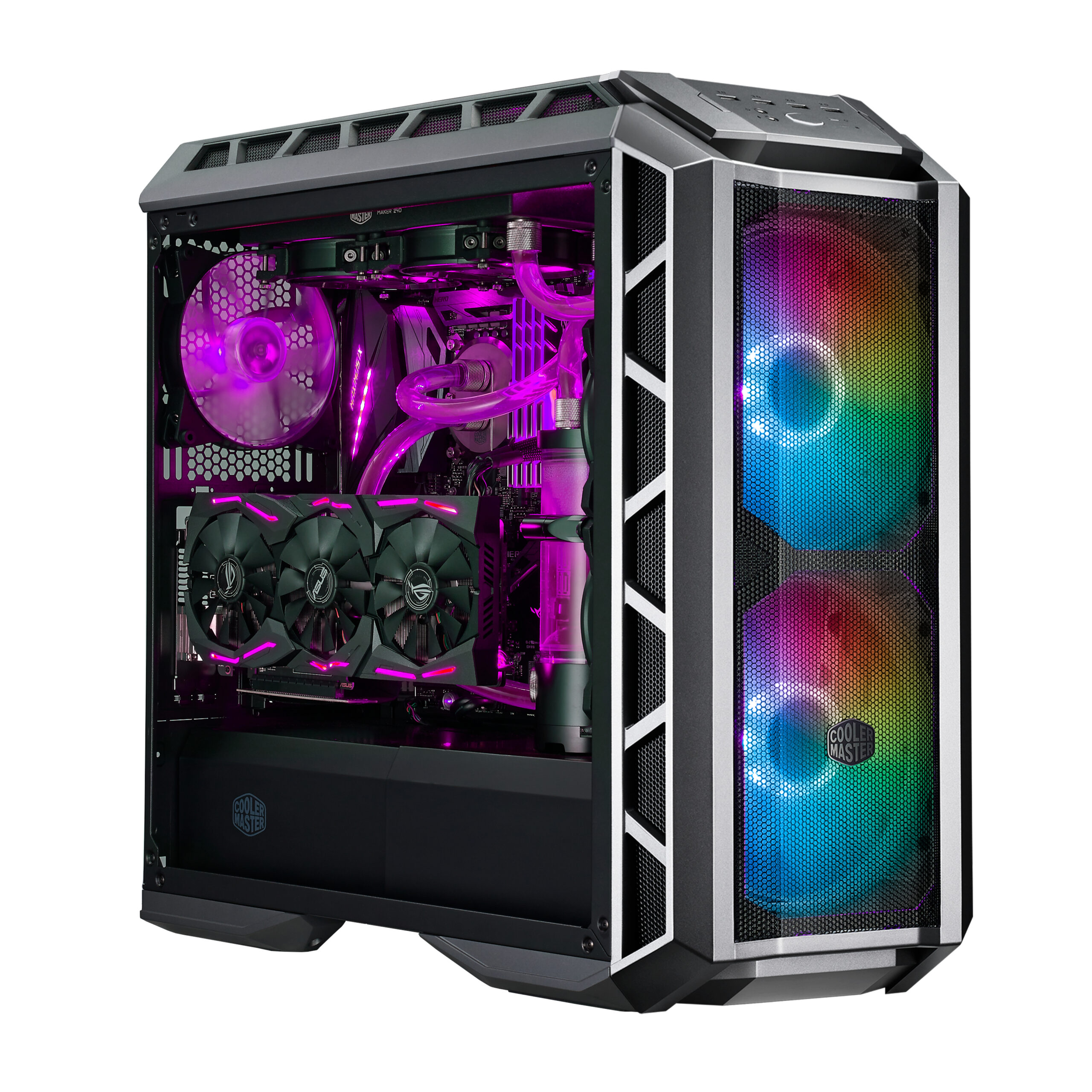 Cooler master mastercase h500p mesh argb midi tower grigio