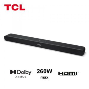 Tcl soundbar 2.1 con subwoofer integrato wireless bluetooth dolby atmos nero