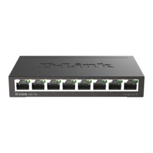 D-link 8-port 10-100-1000 gigabit metal housing desktop switch