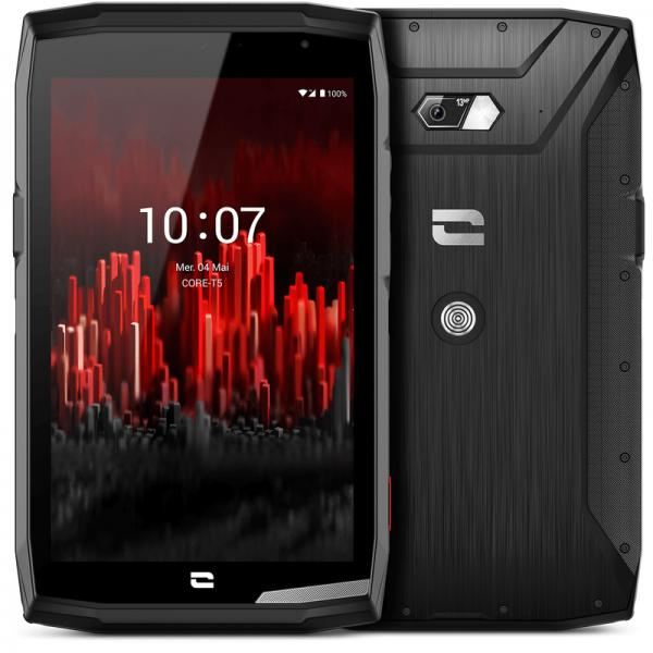 Crosscall core-t5 tab 8 32gb ram 3gb 4g lte impermeabile ip68 e resistente agli urti batteria 7.000mah italia black