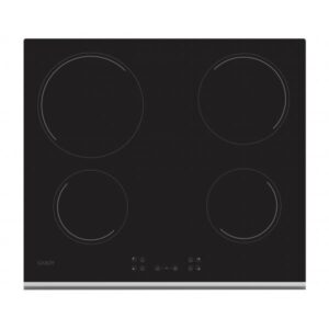 Candy ch64xb piano cottura ad incasso vetroceramica 4 zone cottura colore nero