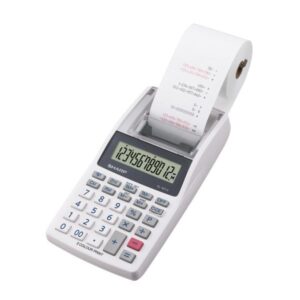 Sharp el-1611v calcolatrice da scrivania finanziaria grigio-bianco