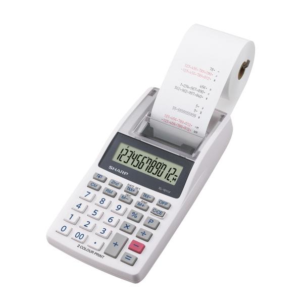 Sharp el-1611v calcolatrice da scrivania finanziaria grigio-bianco