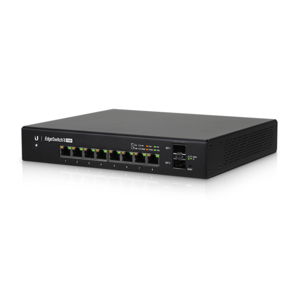 Ubiquiti networks edgeswitch 8 gestito gigabit ethernet 10/100/1000 nero supporto power over ethernet