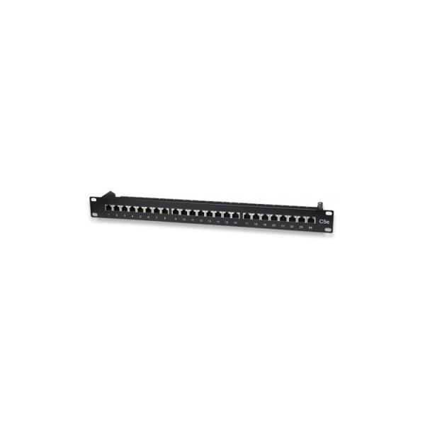 Wp europe pannello 1u con 24 rj45s cat.5e nero
