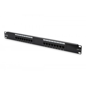 Digitus pannello patch 19`` non schermato utp 16 porte 8 poli rj45 per reti categoria 6 - 1 unita`