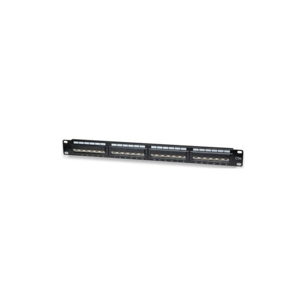 Wp europe pannello 1u con 24 rj45u cat.5e nero