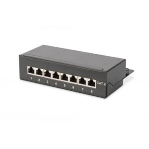 Digitus pannello 8 porte schermate da desktop per reti categoria 6
