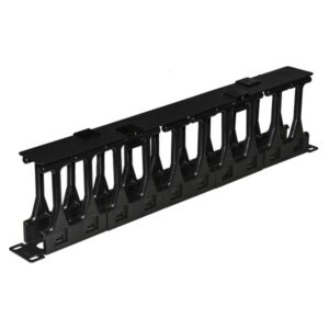 Link pannello guidacavi per armadi rack 19 1u a gabbia, alta densita profondita 11 cm con coperchio apribile