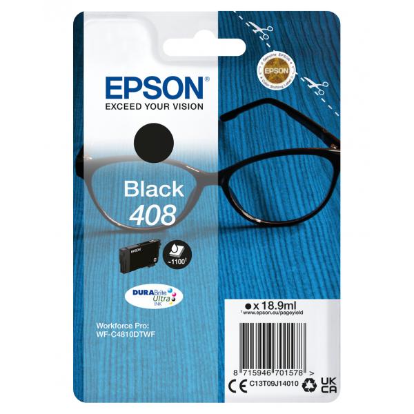 Epson singlepack black 408 durabrite ultra ink