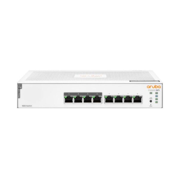 Switch aruba instant on jl811a 1830-8g managed poe+ (65w) 4x10/100/1000 + 4x10/100/1000 poe+ garanzia a vita