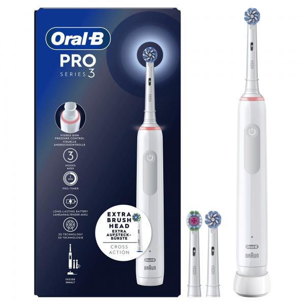 Braun oral-b pro 3 3700 spazzolino elettrico bianco