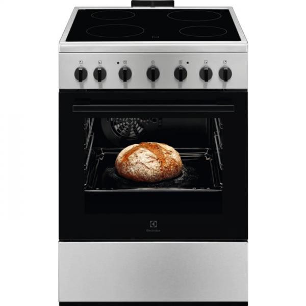 Electrolux lkr620002x cucina elettrica con piano in vetroceramica 4 zone forno elettrico multifunzione classe energetica a 85,8x60x60 cm acciaio inox
