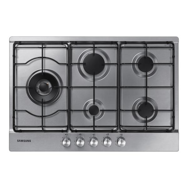 Samsung na75m3130as piano cottura a gas 5 fuochi piano in acciaio inox grigio