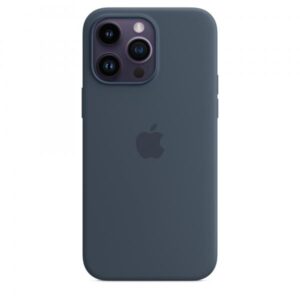 Apple custodia magsafe inÂ silicone per iphoneÂ 14Â proÂ maxÂ storm blue