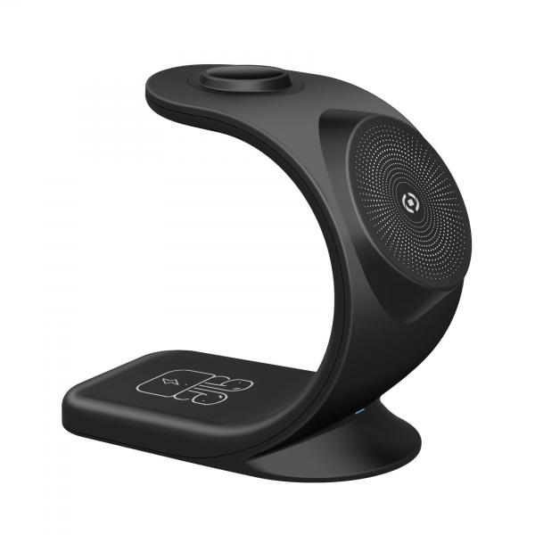 Celly magsafe stand charge 3in1 black