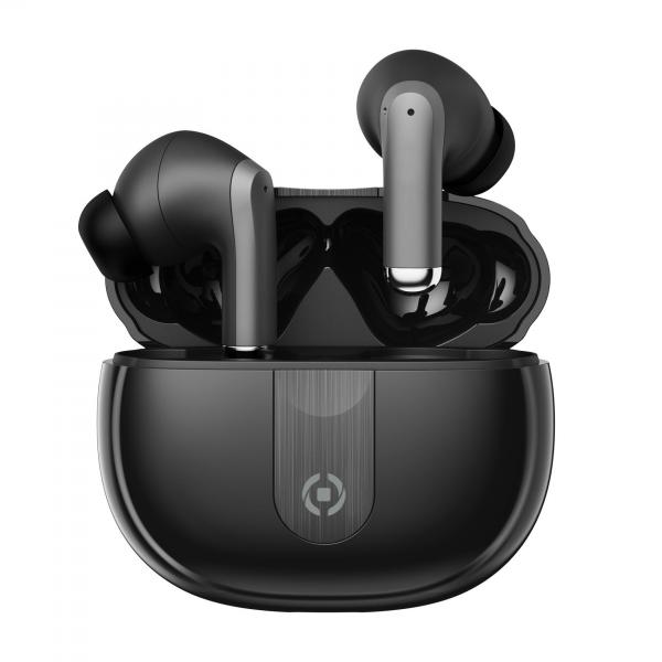 Celly ultrasound auricolari bluetooth in-ear true wireless noise cancelling con custodia di ricarica black