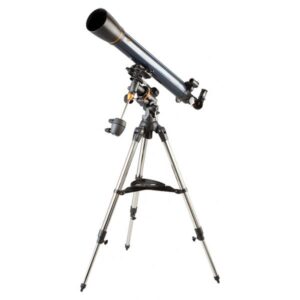 Celestron astromaster 90eq telescopio diametro obiettivo 90mm focale 1000mm 50x/100x treppiede incluso colore nero