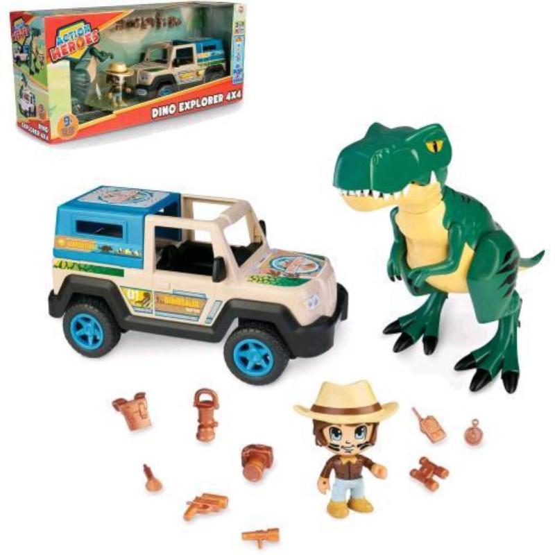 Famosa playset action heroes dino adventure explorer 4x4
