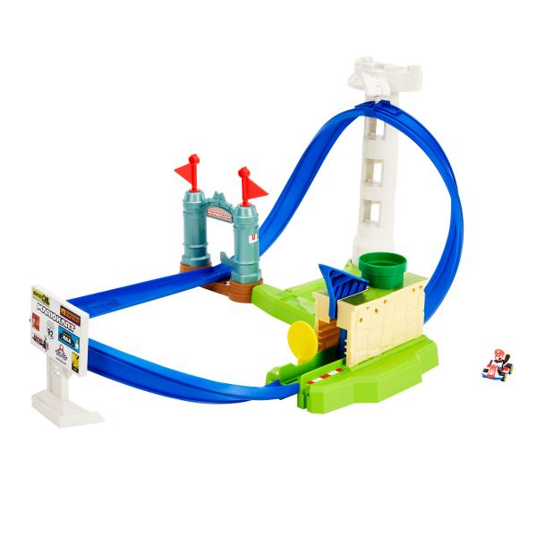 Mattel playset pista hot wheels mario kart sfida in circuito