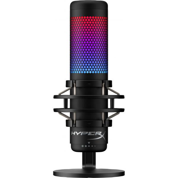 Hp hyperx quadcast s nero microfono rgb usb