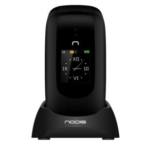 Nodis sn-09 senior phone apertura flip doppio display 2.4/1.44 fotocamera funzione sos radio fm bluetooth italia black