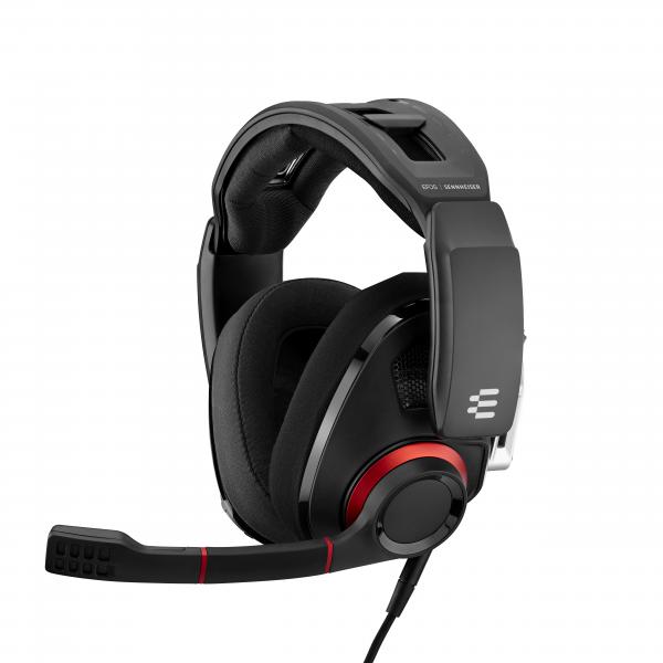 Sennheiser epos gsp 500 cuffia gaming con microfono jack 3.5 mm colore nero rosso