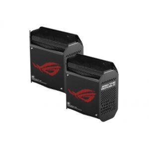 Asus gt6 tri-band wifi 6 sistema wifi 6 mesh con mobile tethering, alternativa ai router 4g 5g, porta 2.5 g 5,9 ghz, copre oltre 500 mq, asus rangeboost plus, sicurezza internet gratuita, 2 pezzi