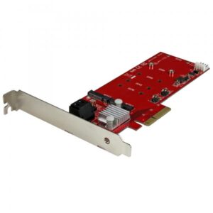 Startech scheda pci express controller 2x m.2 ngff ssd raid con 2 porte sata iii - pcie - controller memorizzazione dati (raid)
