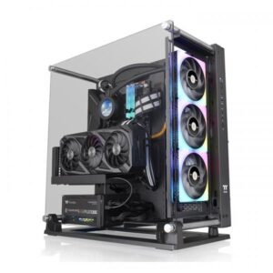 Thermaltake core p3 tg pro case midi tower atx eatx micro atx mini-itx spcc pannello laterale in vetro temperato 2xusb-a 3.0 1xusb-c black