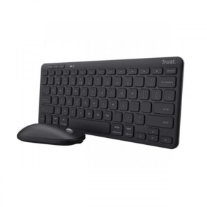 Trust lyra tastiera mouse incluso rf senza fili e bluetooth qwerty italiano nero