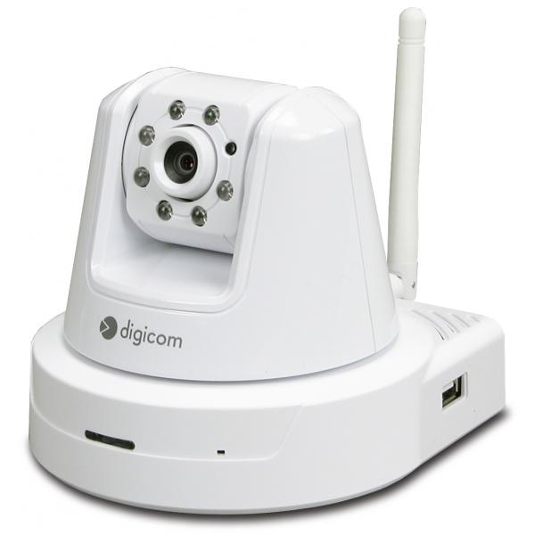 Digicom 8e4486 telecamera ip a cupola day&night cmos bianco garanzia italia