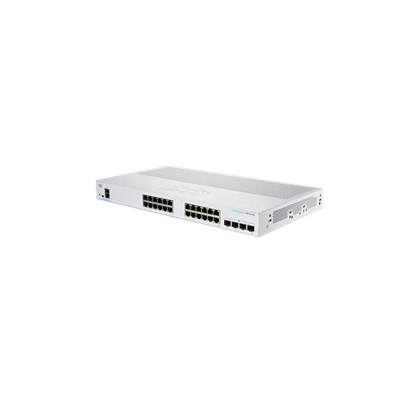 Cisco business 250 series switch gestito l3 24 x 10/100/1000 + 4 x 10 gigabit sfp+ montabile su rack