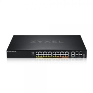 Zyxel xgs2220-30hp switch poe a 24 porte gbe l3 access con 6 uplink 10g 400w