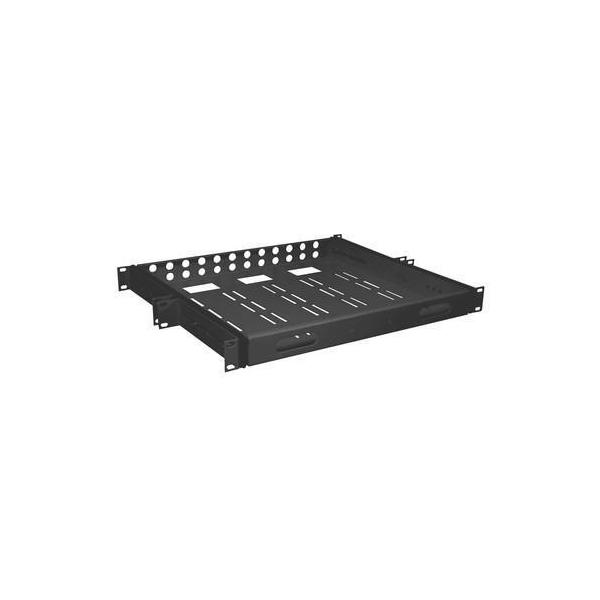 Tecnoware ripiano estraibile completo di guide profondita 600 mm. 1 unita per armadi rack profondi 800 mm. colore nero