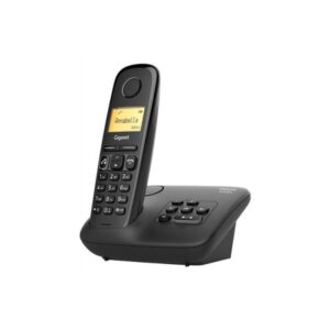 Gigaset a270a cordless con segreteria telefonica display 1.5 80 memorie id chiamante vivavoce nero