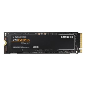 Samsung mz-v7s500bw hard disk ssd 500gb 970 evo plus m.2 nvme nero-arancione