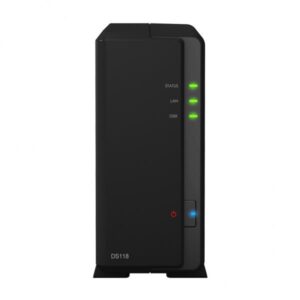 Synology ds118 nas 1bay 3,5 sata3 1,4ghz dc 1gb ddr3 gigalan usb3.0