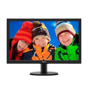 Philips monitor flat 23.6`` 243v5qhaba-00 1920 x 1080 pixel tempo di risposta 8 ms con smartcontrol lite