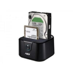 Docking station adj hdd2.5/3.5 max8tbbk double clonazione usb 3.0 sata
