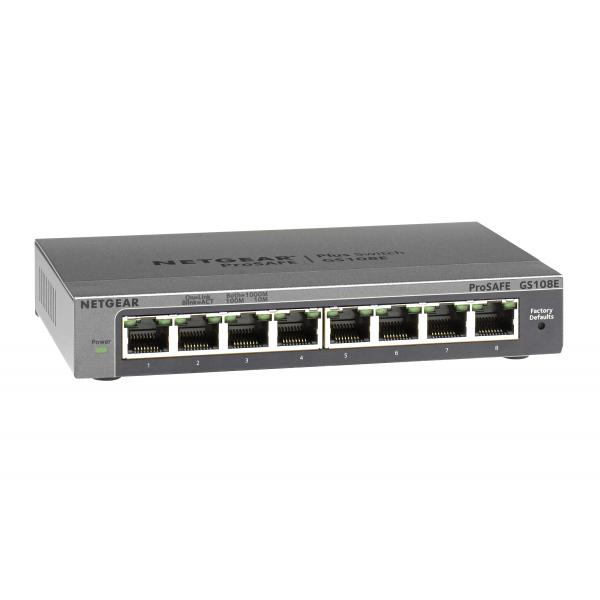 Netgear sw 8p 10 100 1000 mbps metal case