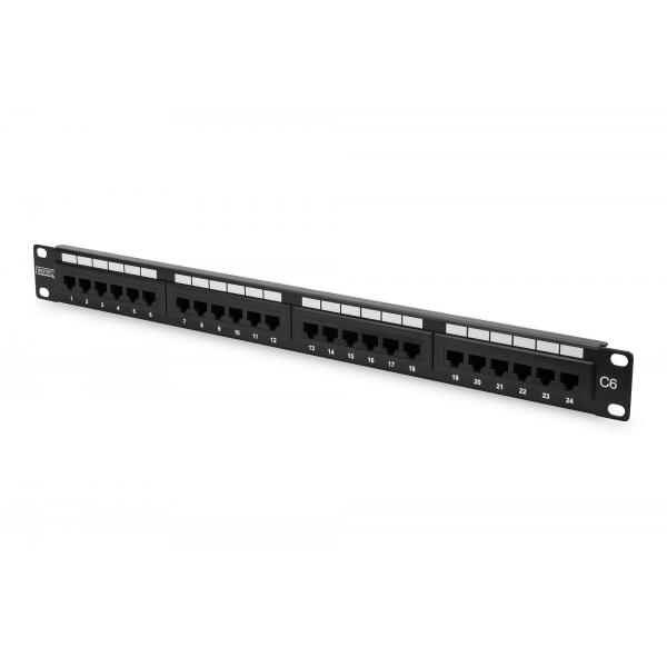 Link pannello patch 19 non schermato 24 porte rj45 per reti categoria 6a