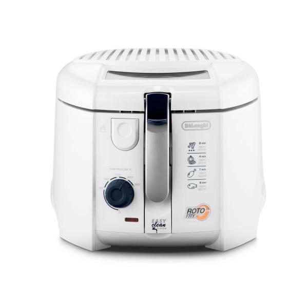 Delonghi f28311 rotofry friggitrice capacita` 1,2 kg potenza 1800 w easy clean system bianco