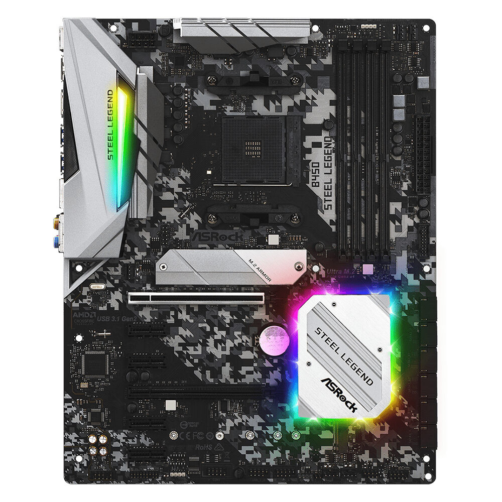 Asrock b450 steel legend - mainboard atx - ddr4 - socket am4 - hdmi - dp - m.2